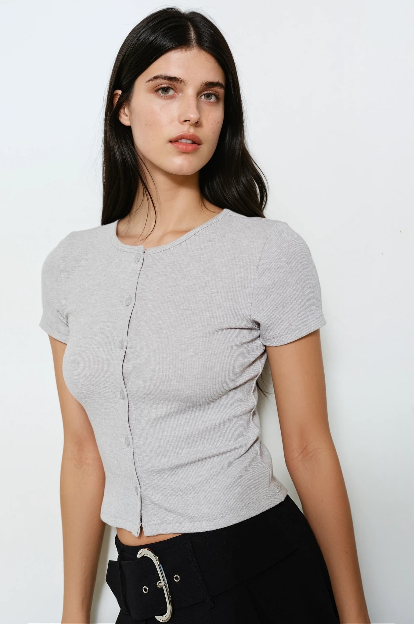 sophie button up tee