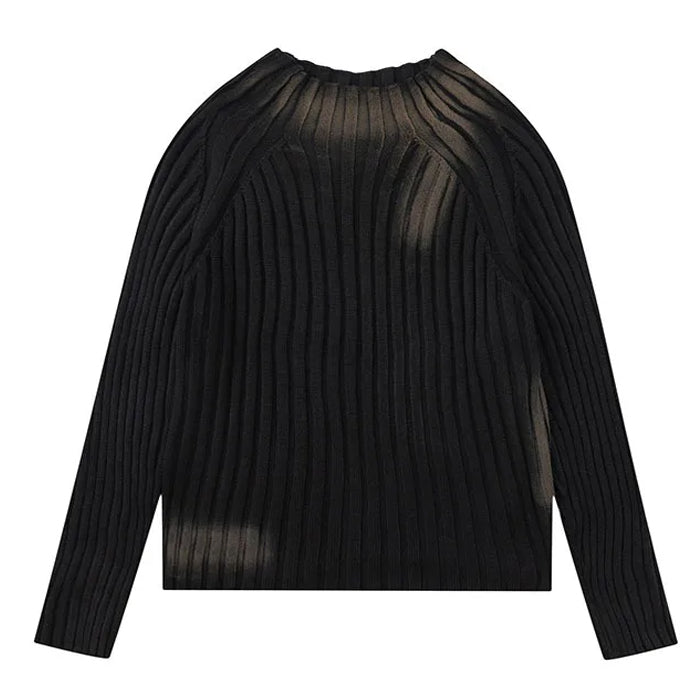 grunge washed knit sweater