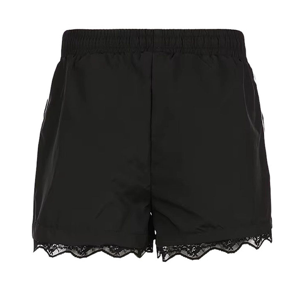 blokette side stripe lace shorts